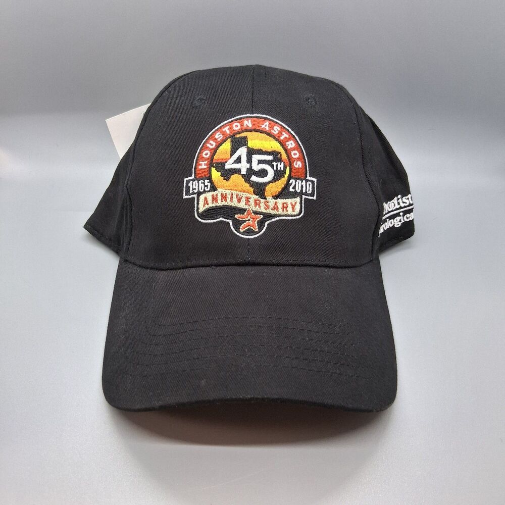 New Houston Astros 45th Anniversary Black MLB Adjustable Hat NWT ALS Promo
